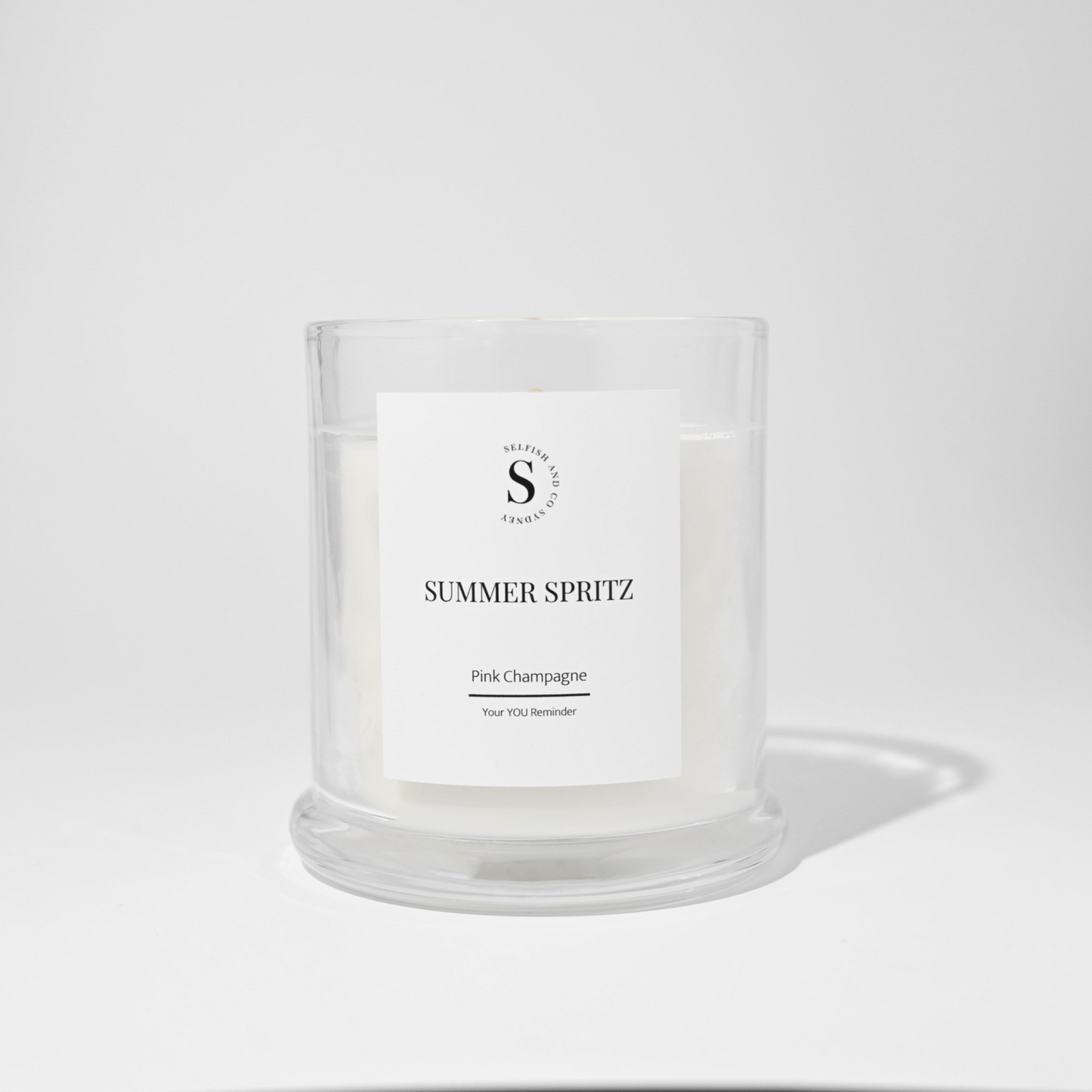 Selfish & Co - Summer Spritz - Pink Champange Candle