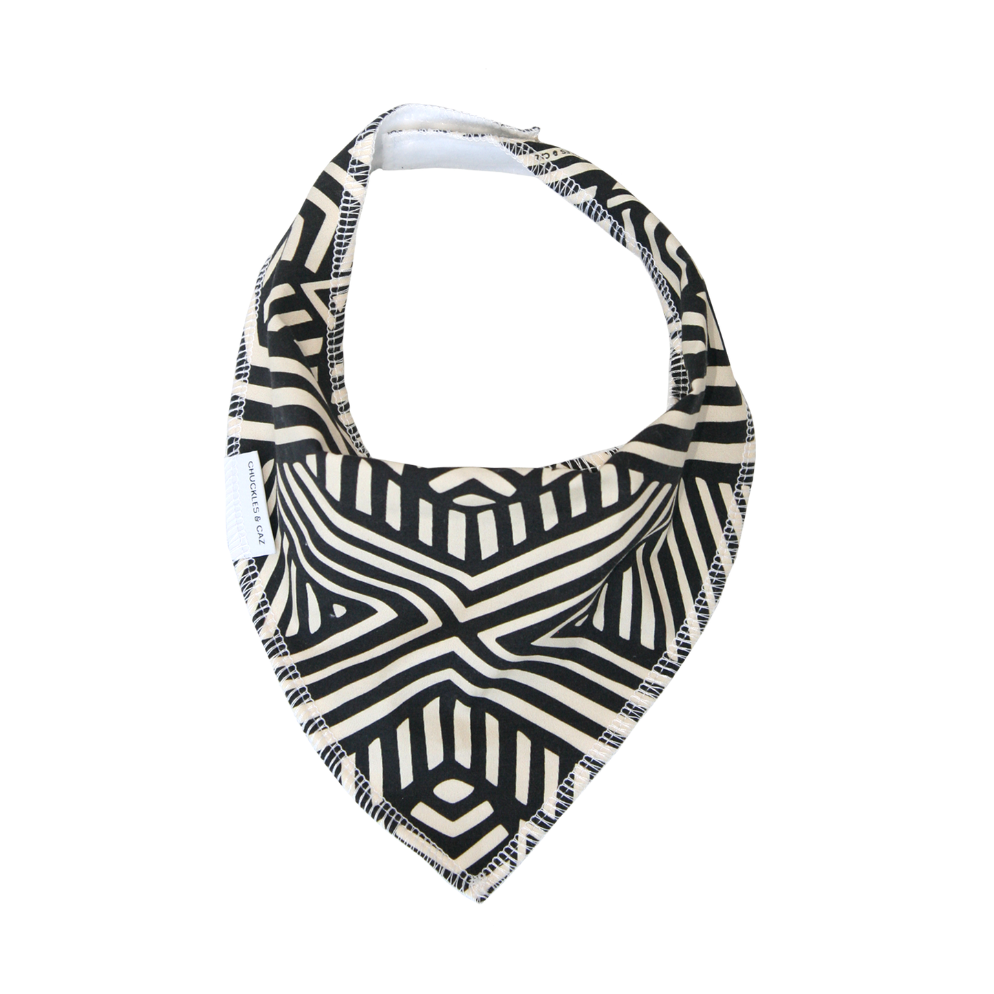 Chuckles & Caz - Tribal Geometric Dribble Bib