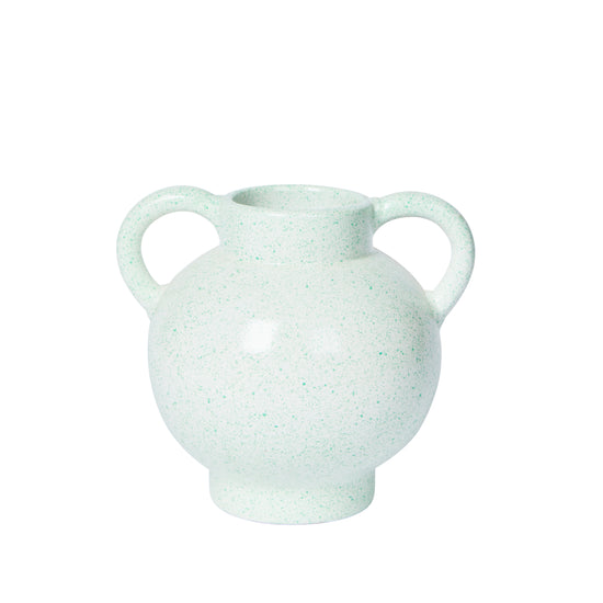 Bonnie and Neil - Green Short Speckled Vase