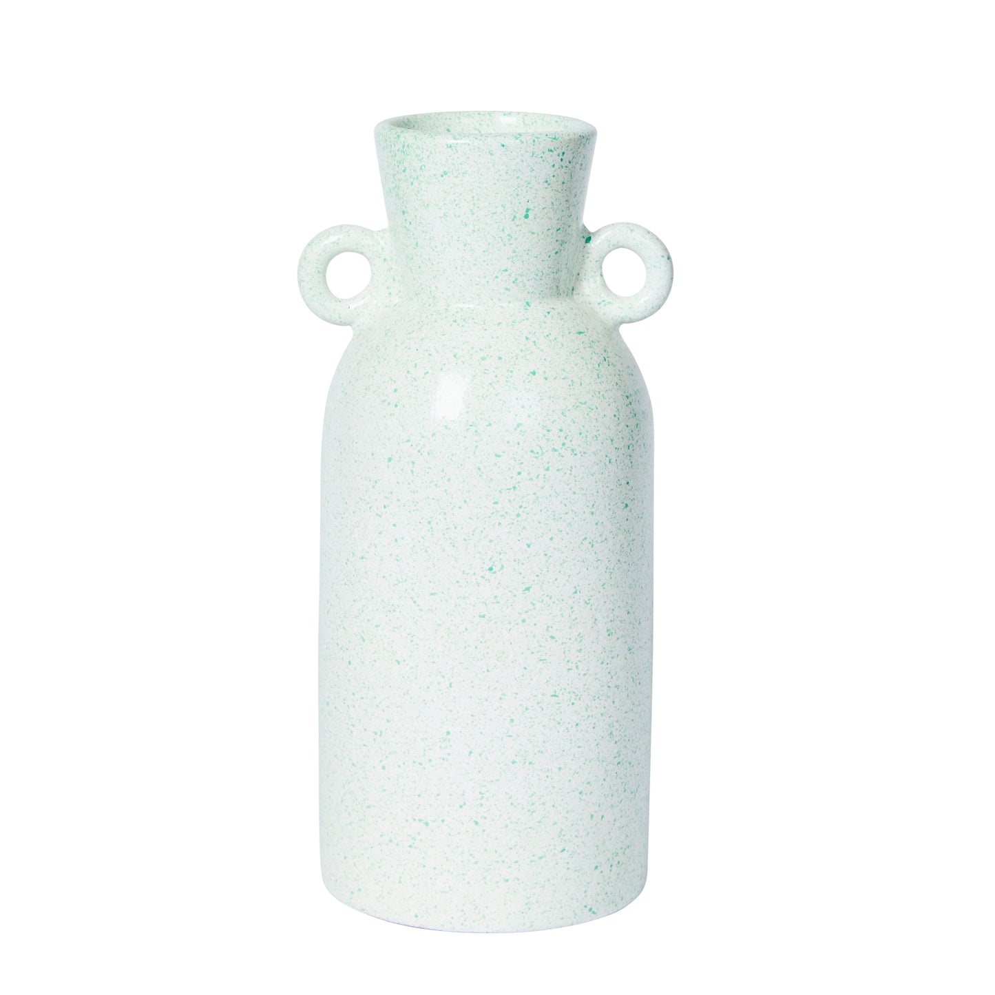 Bonnie and Neil - Green Tall Speckled Vase