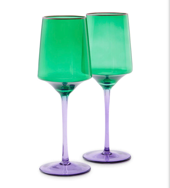 Kip & Co - Jaded Vino Glass set 2