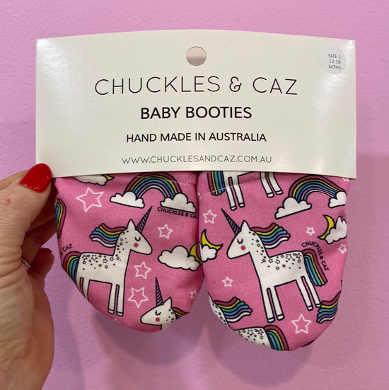 Chuckles & Caz - Unicorn Baby Booties