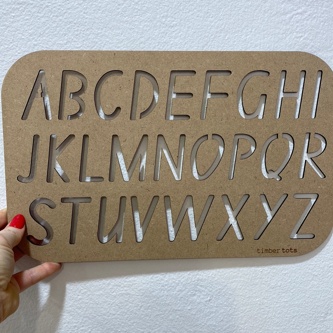 Lower Case Alphabet Tracing Stencil